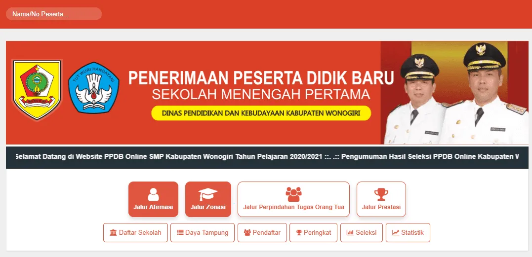 Penerimaan Peserta Didik Baru (PPDB) 2020/2021