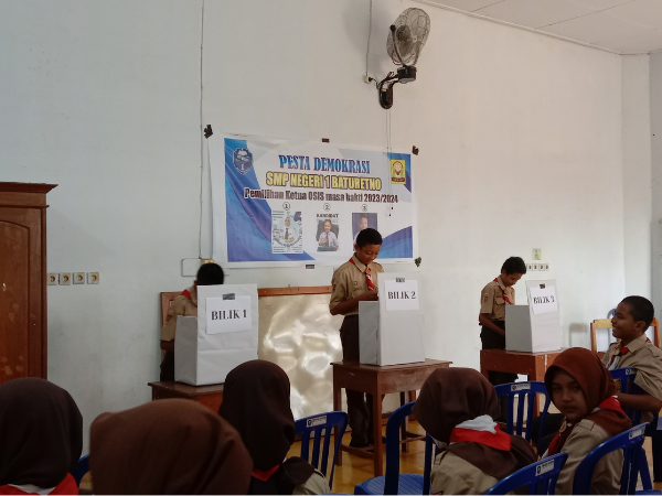 Pesta Demokrasi SMP Negeri 1 Baturetno